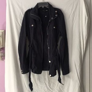 Navy Blue Forever 21 Utility Jacket